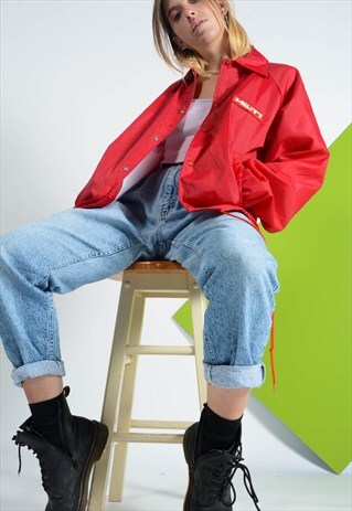 VINTAGE FESTIVAL COACH JACKET IN RED