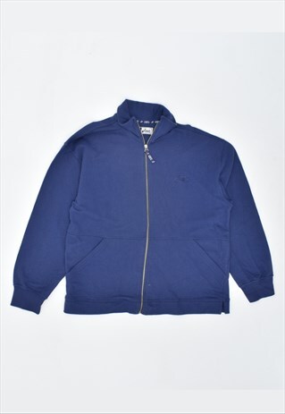 VINTAGE 90'S ASICS TRACKSUIT TOP JACKET BLUE