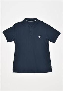 Vintage 90's Timberland Polo Shirt Navy Blue