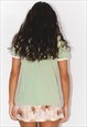 VINTAGE PASTEL GREEN NIKE EMBROIDERED T-SHIRT