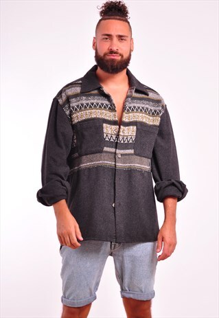 VINTAGE AZTEC FESTIVAL SHIRT