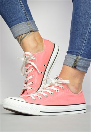 VINTAGE 90S CONVERSE PINK OX SHOES TRAINERS SNEAKERS PREPPY