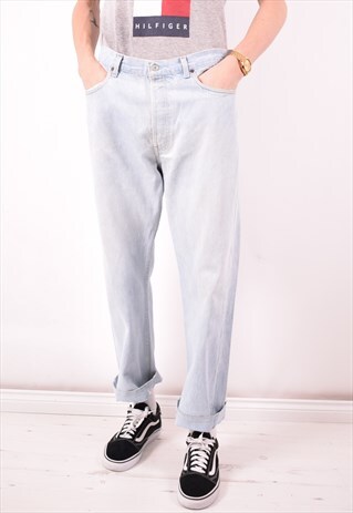 LEVI'S 501 MENS VINTAGE JEANS W38 L29 BLUE 90S