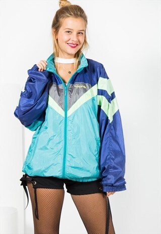 ON SALE VINTAGE 90S ADIDAS SHELL SPORT JACKET / S1569
