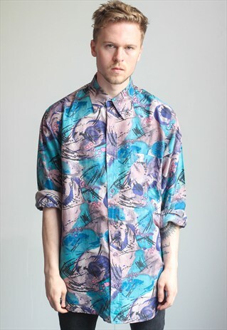 VINTAGE OVERSIZED ABSTRACT SHIRT