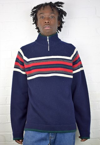 VINTAGE 90'S TOMMY HILFIGER 1/4 ZIP JUMPER