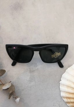 Vintage Black Minimal Sunglasses