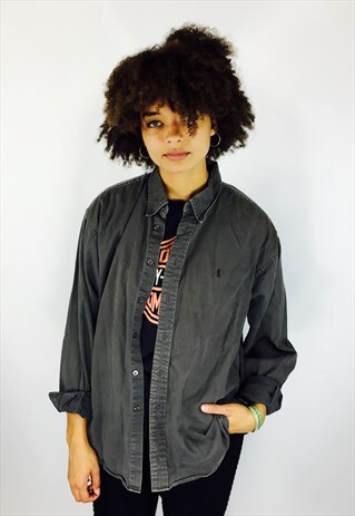 90S YSL THICK COTTON SHIRT
