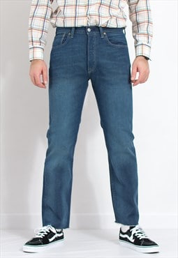 Levi's 501 jeans in blue cut off leg denim size W33 L30