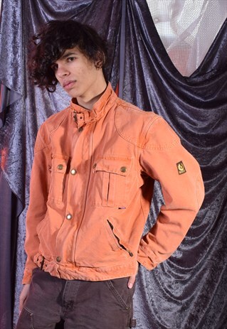 VINTAGE BELSTAFF ORANGE CANVAS JACKET