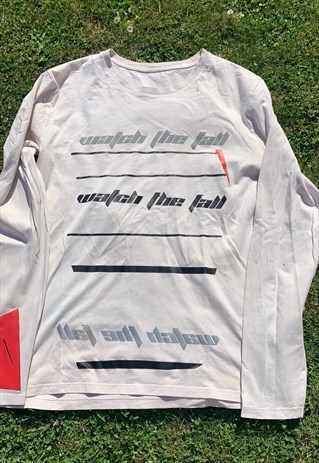 VINTAGE BAAD T-SHIRT OFF WHITE LONGSLEEVE CUSTOM FULLYBAAD