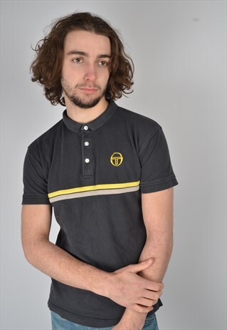 VINTAGE SERGIO TACCHINI POLO SHIRT IN BLACK