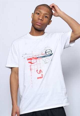 VINTAGE SERGIO TACCHINI T-SHIRT LOGO WHITE