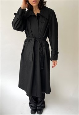 Vintage Black Trench Coat