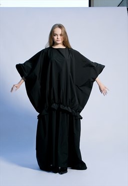 Black Maxi Avant Garde Dress 