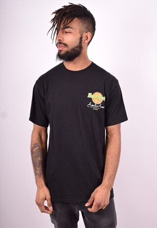 HARD ROCK CAFE MENS VINTAGE T-SHIRT TOP MEDIUM BLACK 90'S