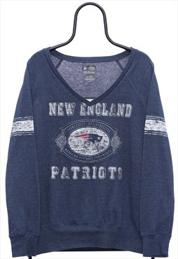 Vintage NFL New England Patriots Navy Sweatshirt Womens