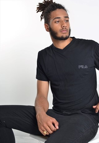 VINTAGE FILA T-SHIRT BLACK