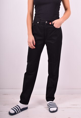 ROCCOBAROCCO WOMENS VINTAGE JEANS W30 L29 BLACK 90'S