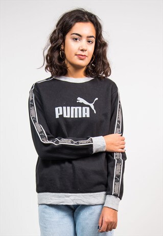 90'S VINTAGE BLACK PUMA SWEATSHIRT SWEATER