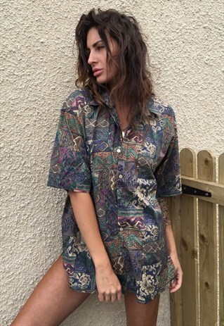 OVERSIZED RETRO 90S 80S VINTAGE UNISEX FESTIVAL SHIRT