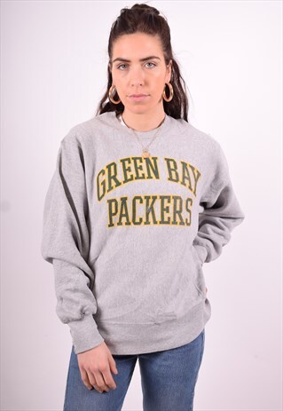 WOMENS VINTAGE NFL SWEATSHIRT JUMPER SMALL GREY 90'S