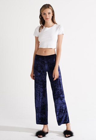 NAVY VELVET LOUNGE PANT / PAJAMA PANT