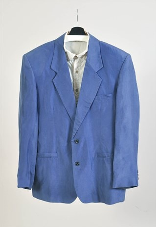 Vintage 00s light blazer jacket in blue