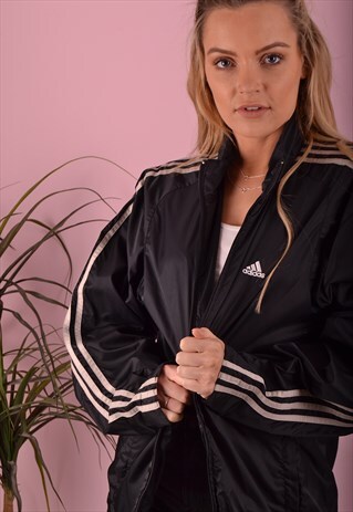 BLACK ADIDAS SHELL JACKET GTJ3627