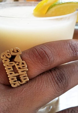 I LOVE PINA COLADAS RING