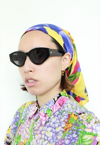 VINTAGE MULTI FLORAL SUMMER HEADSCARF BANDANA