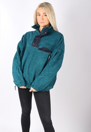 VINTAGE TOG 24 FLEECE JUMPER SWEATER M/L 90S POPPER OUTDOORS
