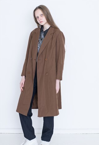 VINTAGE BROWN RETRO COAT