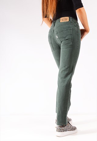 VINTAGE LEVI'S 511 SLIM FIT CORDUROY JEANS DARK GREEN