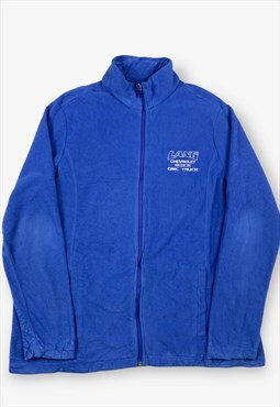 Vintage Lang Chevrolet Buick Fleece Jacket Blue L BV15720
