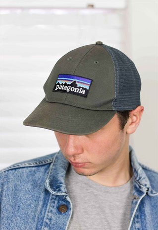 VINTAGE PATAGONIA TRUCKER CAP LOGO 90S ONE SIZE 3.0