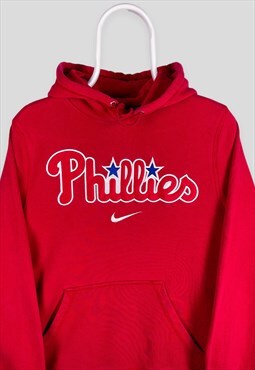Vintage Nike Red Centre Swoosh Hoodie Philadelphia Phillies
