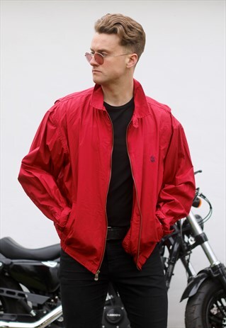 NAUTICA USA LUST RED VINTAGE HARRINGTON JACKET
