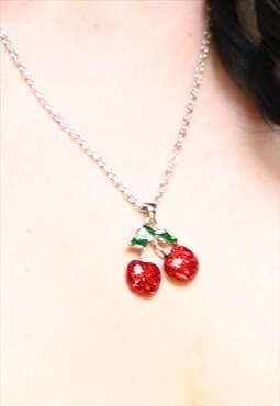 Pin Up Cherry pendant necklace