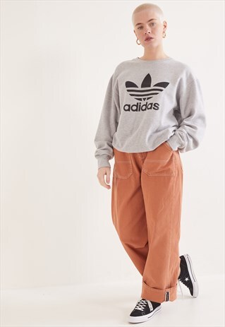 VINTAGE ADIDAS SWEATSHIRT GREY