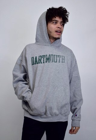 VINTAGE 90'S CHAMPION DARTMOUTH GREY HOODIE