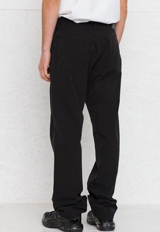 VINTAGE BLACK VERSACE TROUSERS BOTTOMS