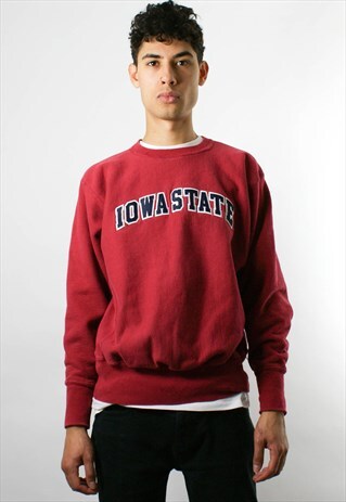 CHAMPION COLLEGE SWEATSHIRT, EMBROIDERED LOGO