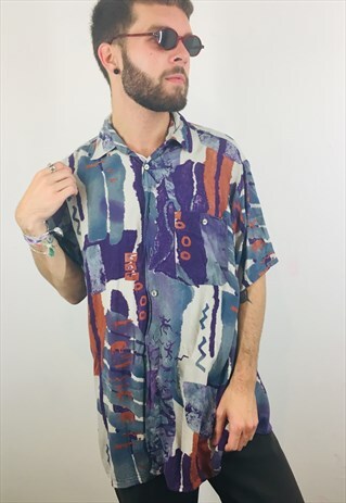 VINTAGE PRINT PATTERN SHIRT