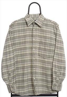 Vintage Griero Cream Check Flannel Shirt
