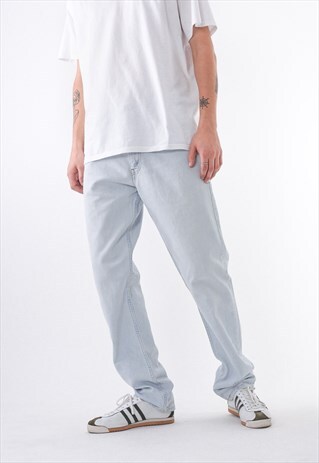 VINTAGE LEVIS JEANS DENIM TROUSERS 90 LIGHT BLUE