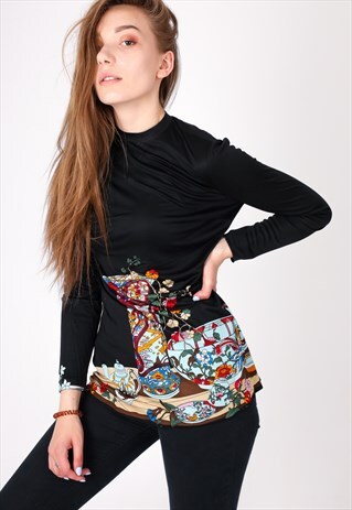 VINTAGE PATTERN LONG SLEEVES SHIRT NS1027