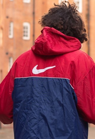 VINTAGE NIKE JACKET IN A COLOUR LOCK RED AND BLUE