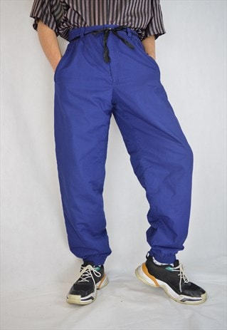 VINTAGE BLUE RAVE SKI SPORTS JOGGERS