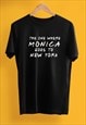 CUSTOM TEXT FRIENDS THE ONE WHERE PRINT BLACK UNISEX T-SHIRT